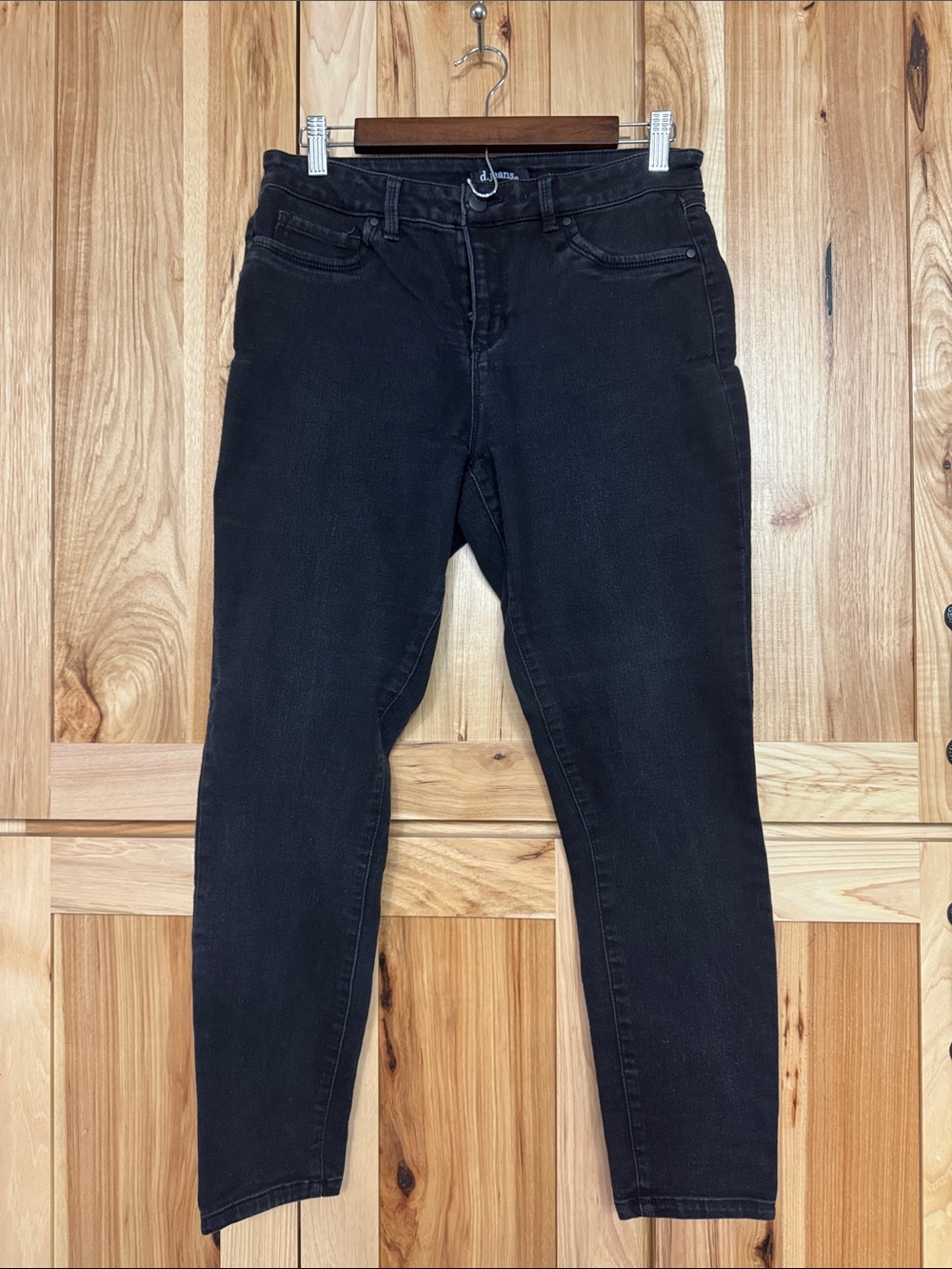 d. jeans Black High-Rise Slim Women's Jeans